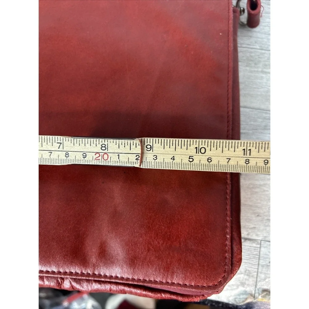 Wilson's Leather Structured Wine Red Executive Tote Bag | Genuine Leather Should